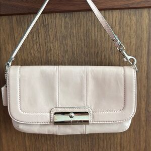 Coach Kristin Blush Pink Leather Clutch